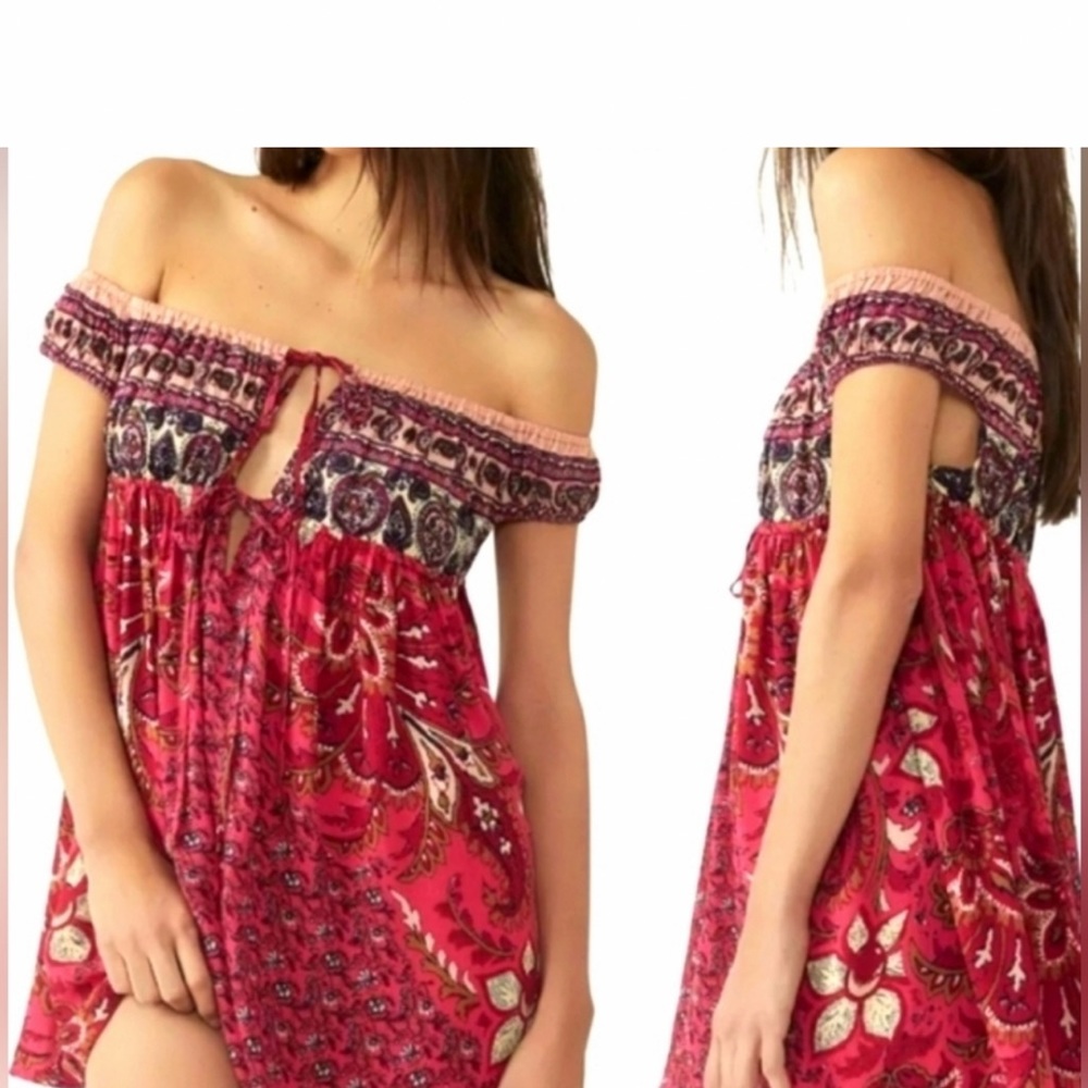 Beautiful mini dress, Free people, medium never worn